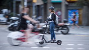 Patinete eléctrico en Barcelona