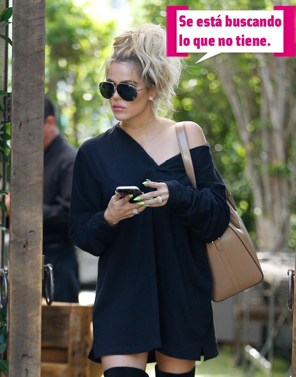 Khloé Kardashian dice: se está buscando lo que no tiene