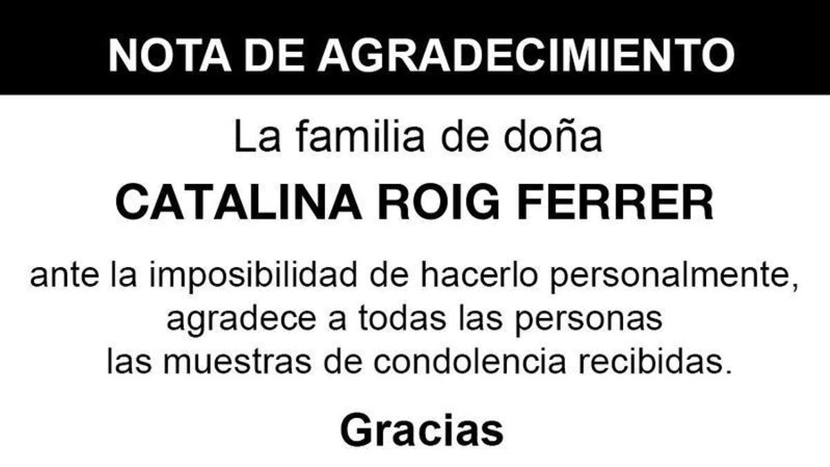 Nota Catalina Roig Ferrer