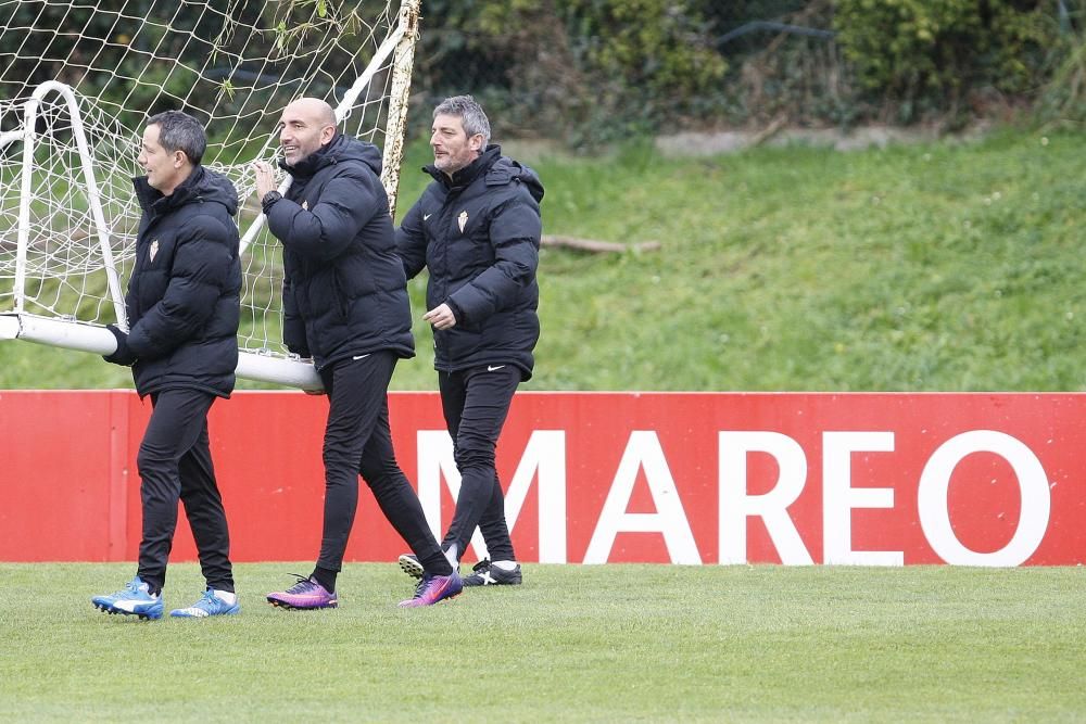 Entrenamiento del Sporting de Gijón