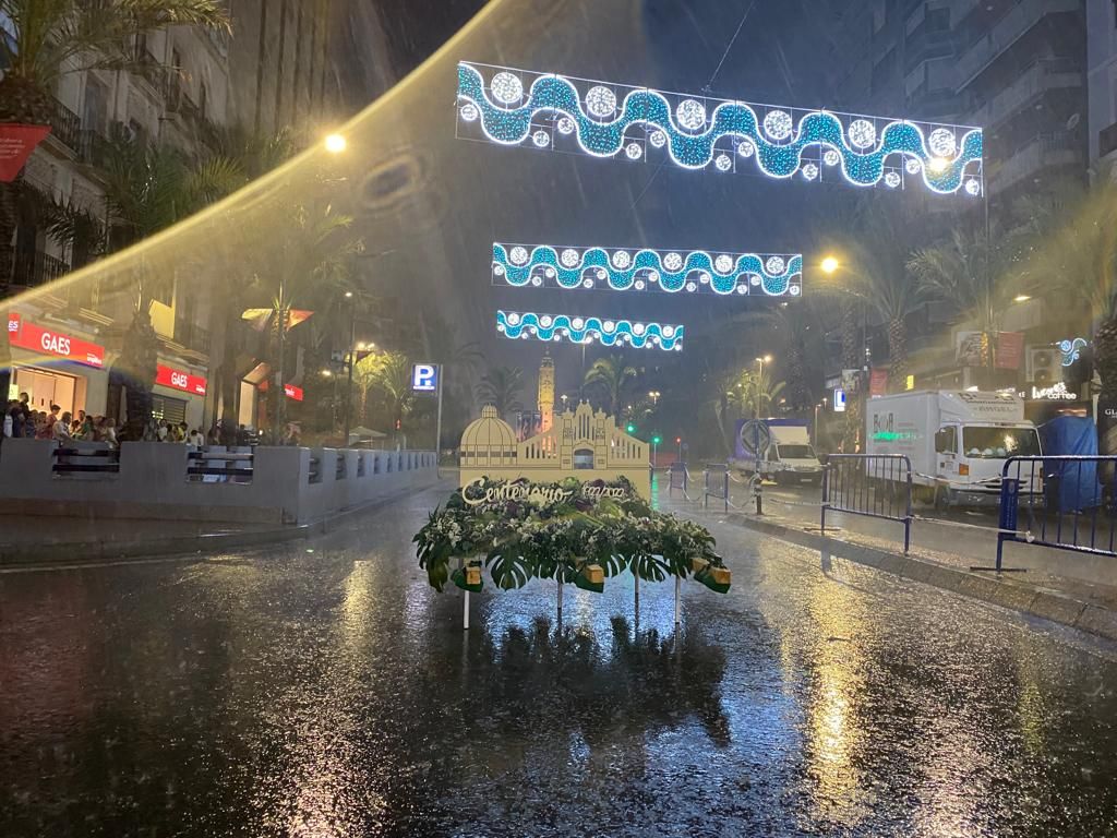 Una banyà por adelantado: la Ofrenda se cancela por la lluvia