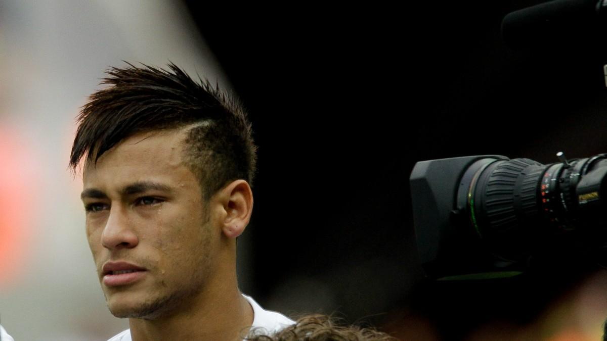 Neymar, en su etapa en el Santos