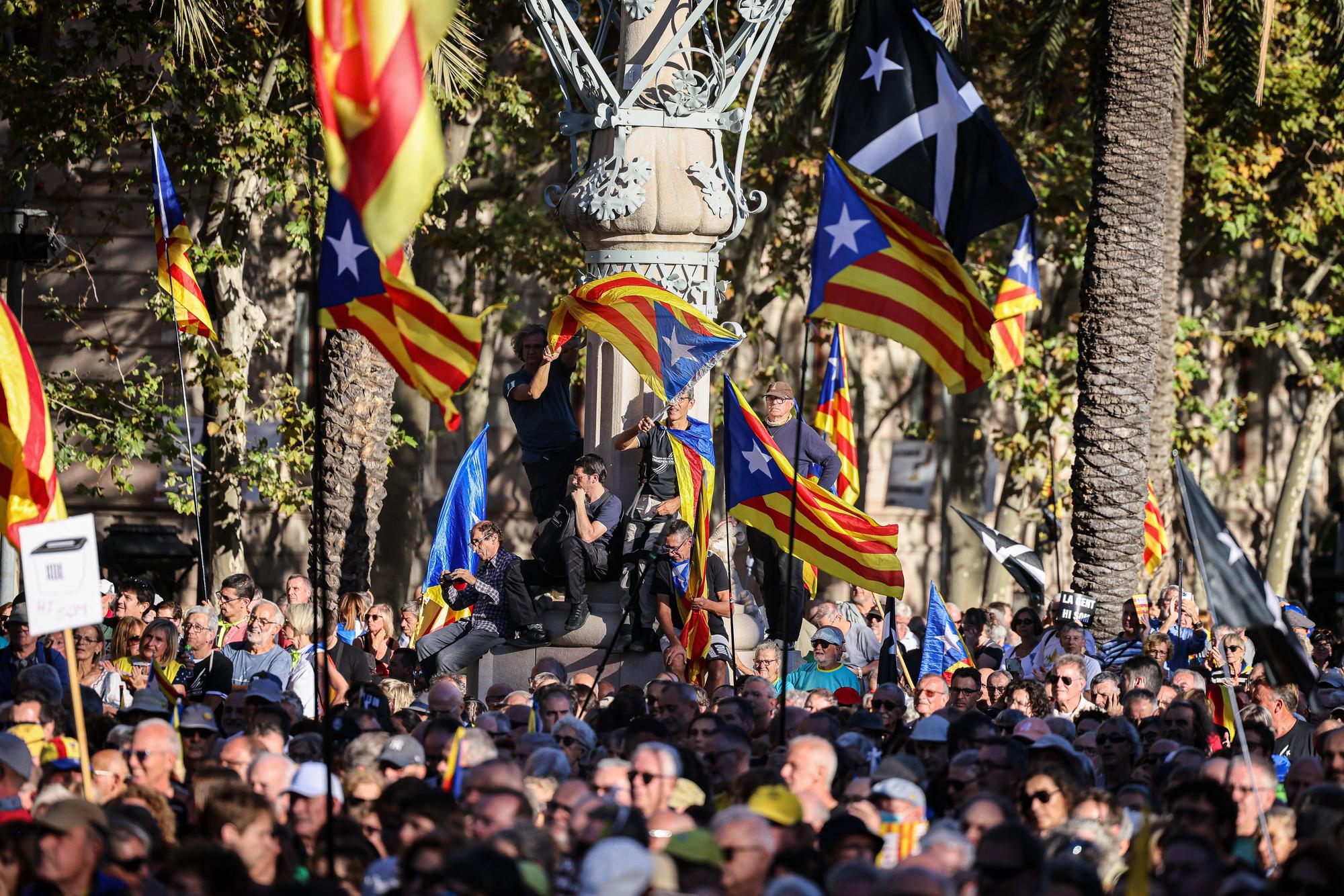 Commemoració dels 5 anys de l'1-O a Barcelona