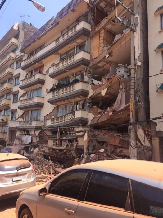 Así quedó el Centro Asturiano de México tras el terremoto