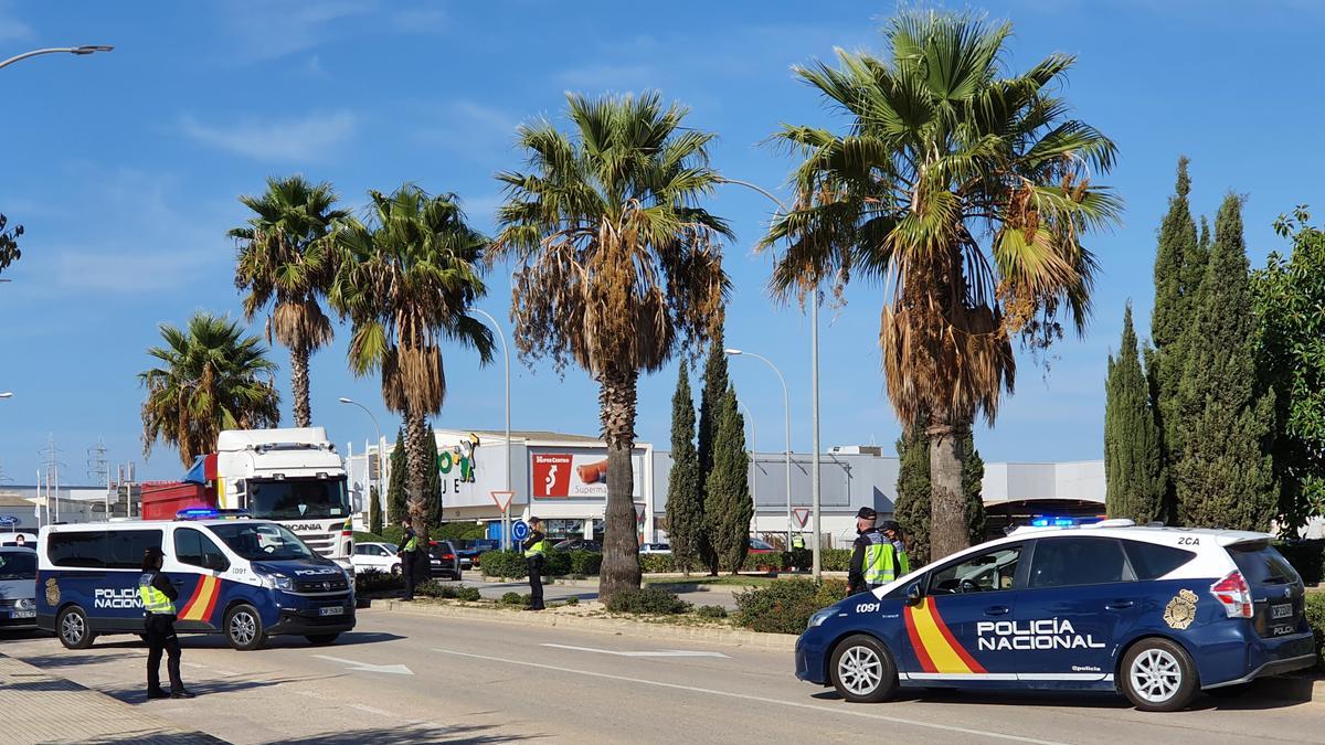 Die spanische Nationalpolizei bei einer Kontrolle in Manacor (Archivfoto).