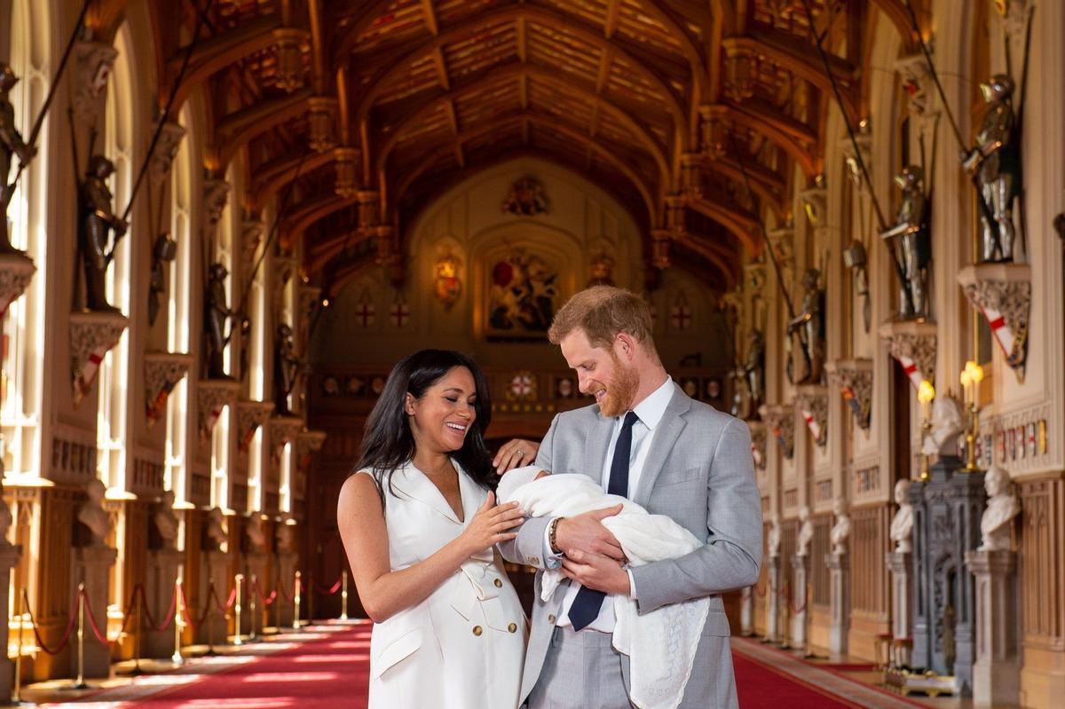 Meghan Markle y el príncipe Harry entrenando como primeros padres