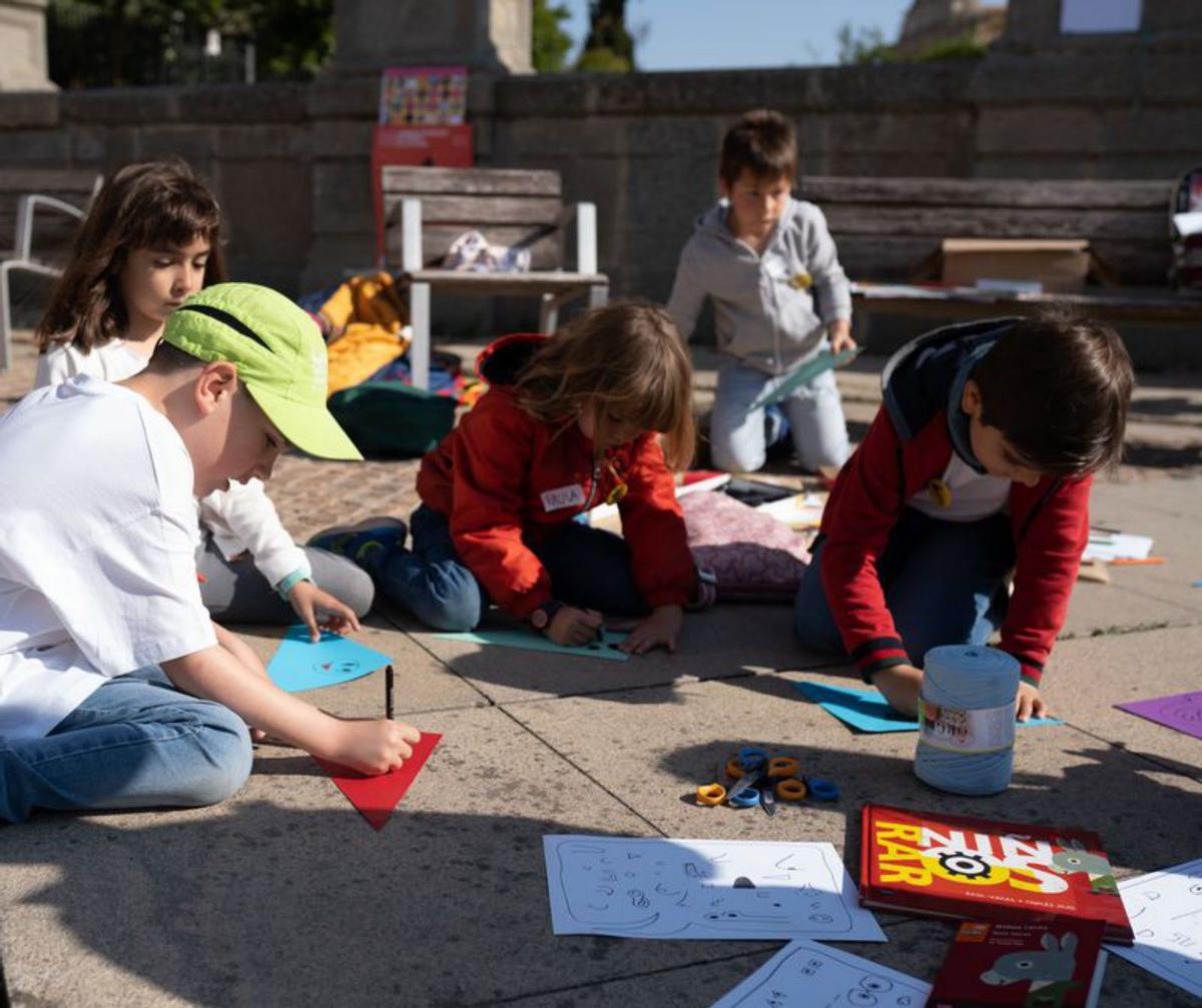 Una de las actividades en la plaza de la Catedral. | Emilio Fraile