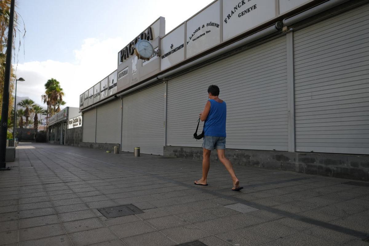 El sur de Tenerife vacío El sur de Tenerife vacío