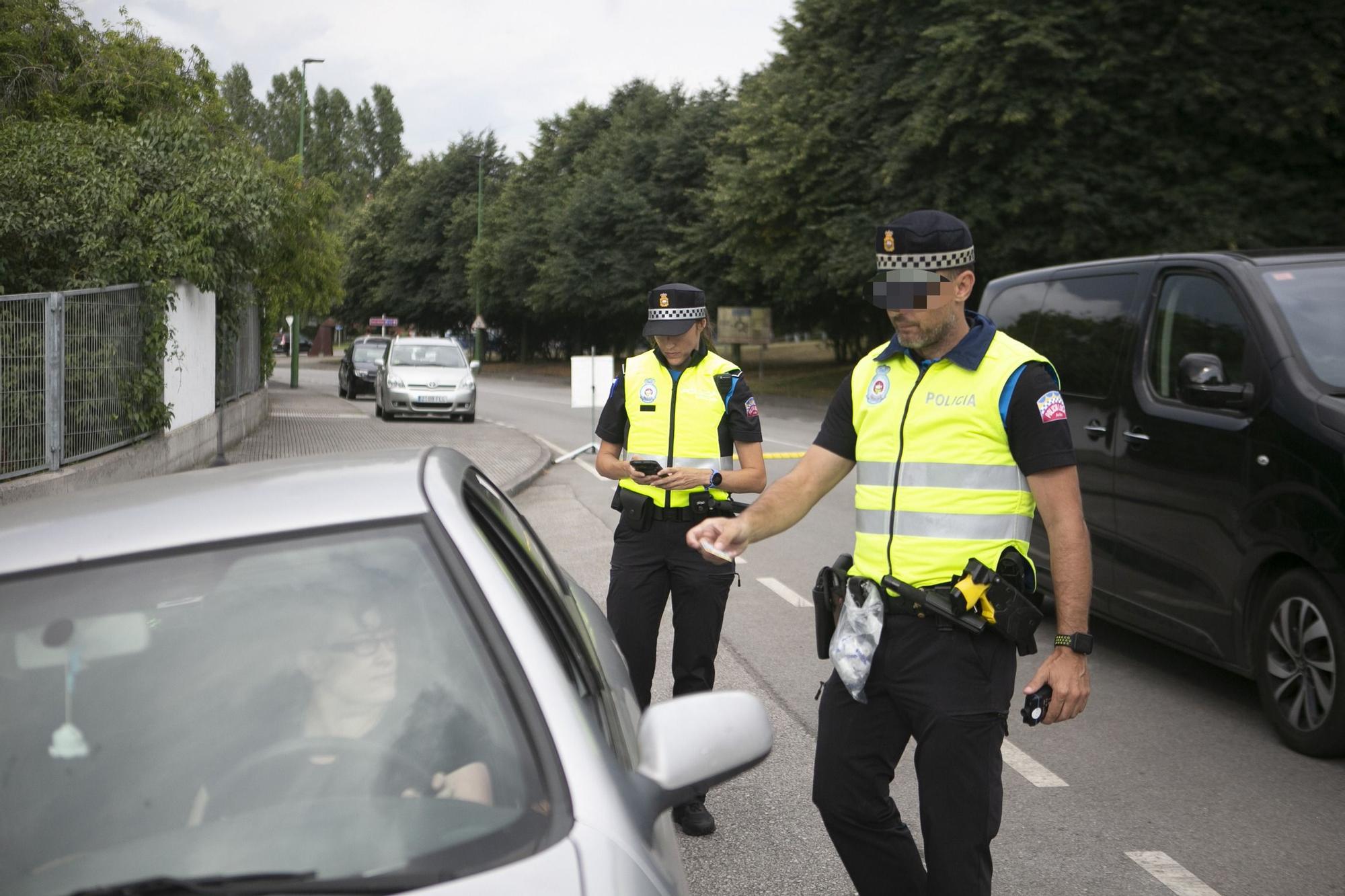 Control de alcoholemia y drogas en Avilés