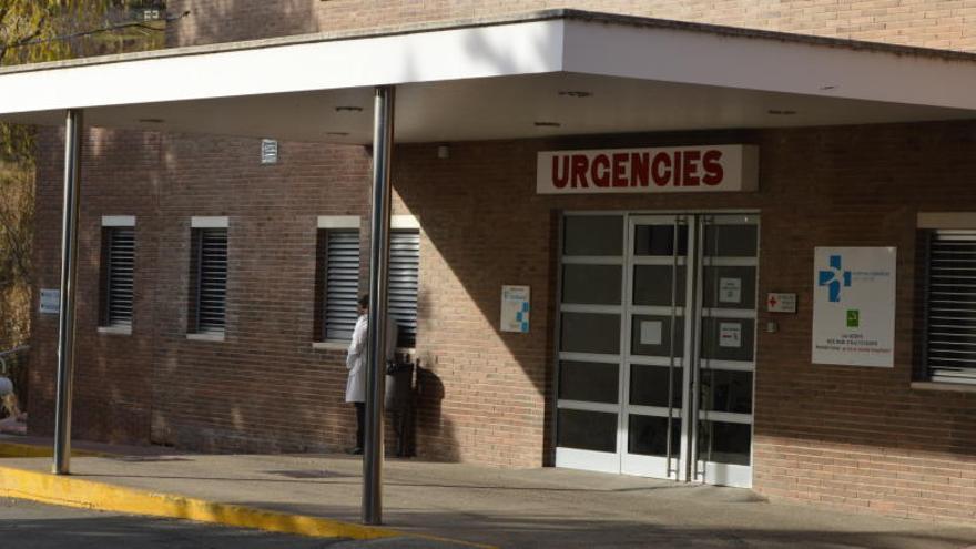 L&#039;entrada de l&#039;àrea d&#039;urgències de l&#039;Hospital Sant Bernabé de Berga.