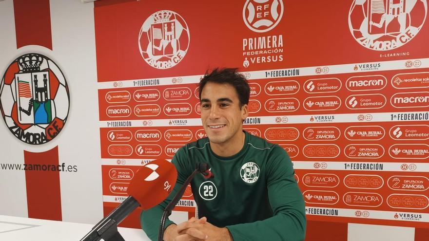 Jaime Sancho, jugador del Zamora CF: "Estoy al 100% y con muchas ganas de volver a jugar"