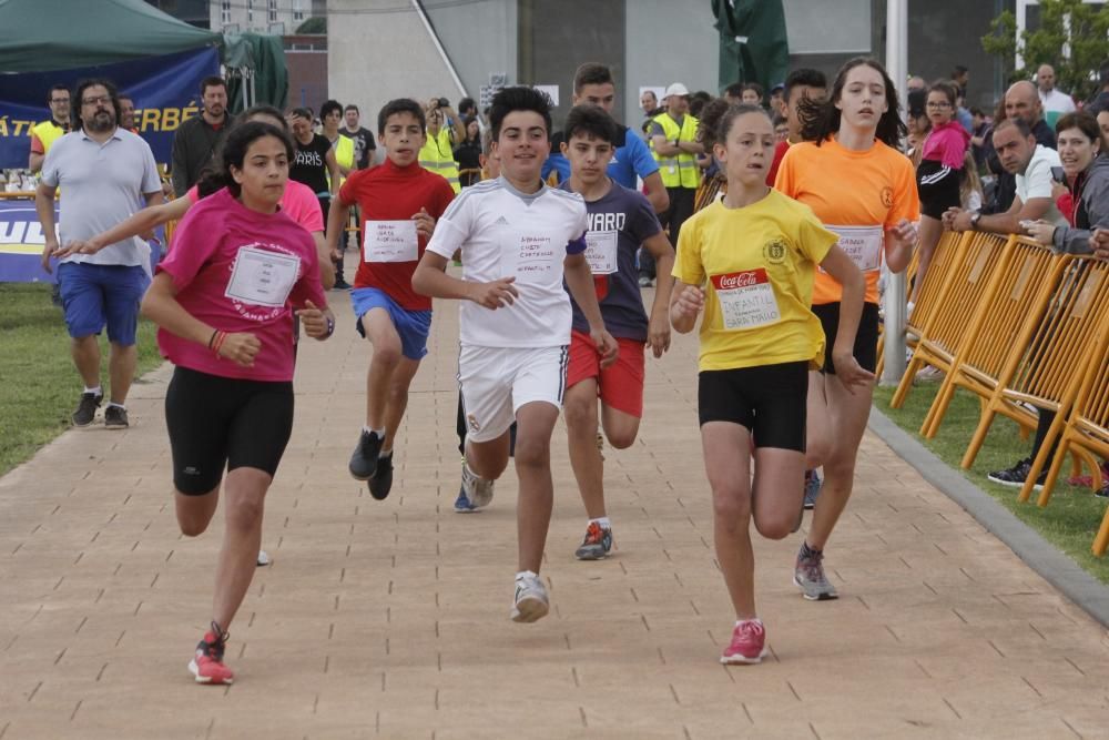 Medio millar de personas se dieron cita en el cross escolar de Domaio, el más antiguo de la comarca