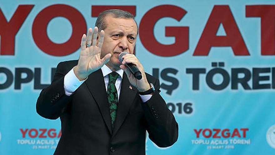 Erdogan habla este viernes en Yozgat.