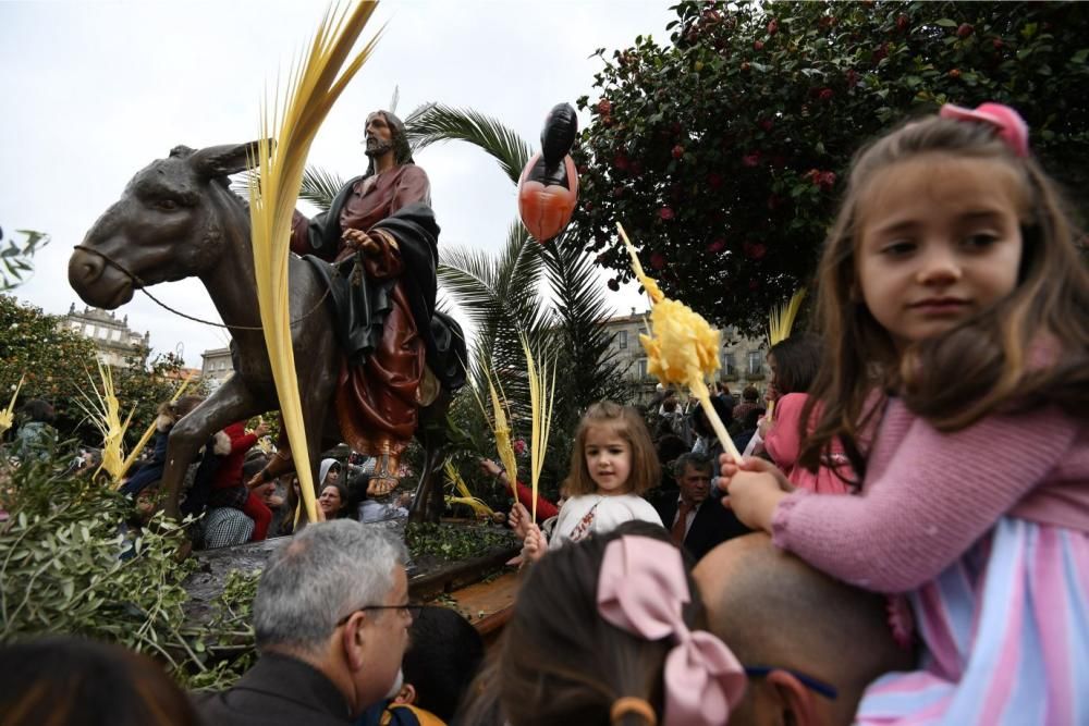 Multitudinaria procesión de "La Burrita" en Pontevedra. // G. Santos