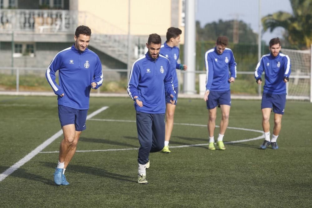 Entrenamiento del Real Avilés en Miranda