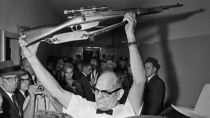 El rifle con el que Oswald mató a JFK.