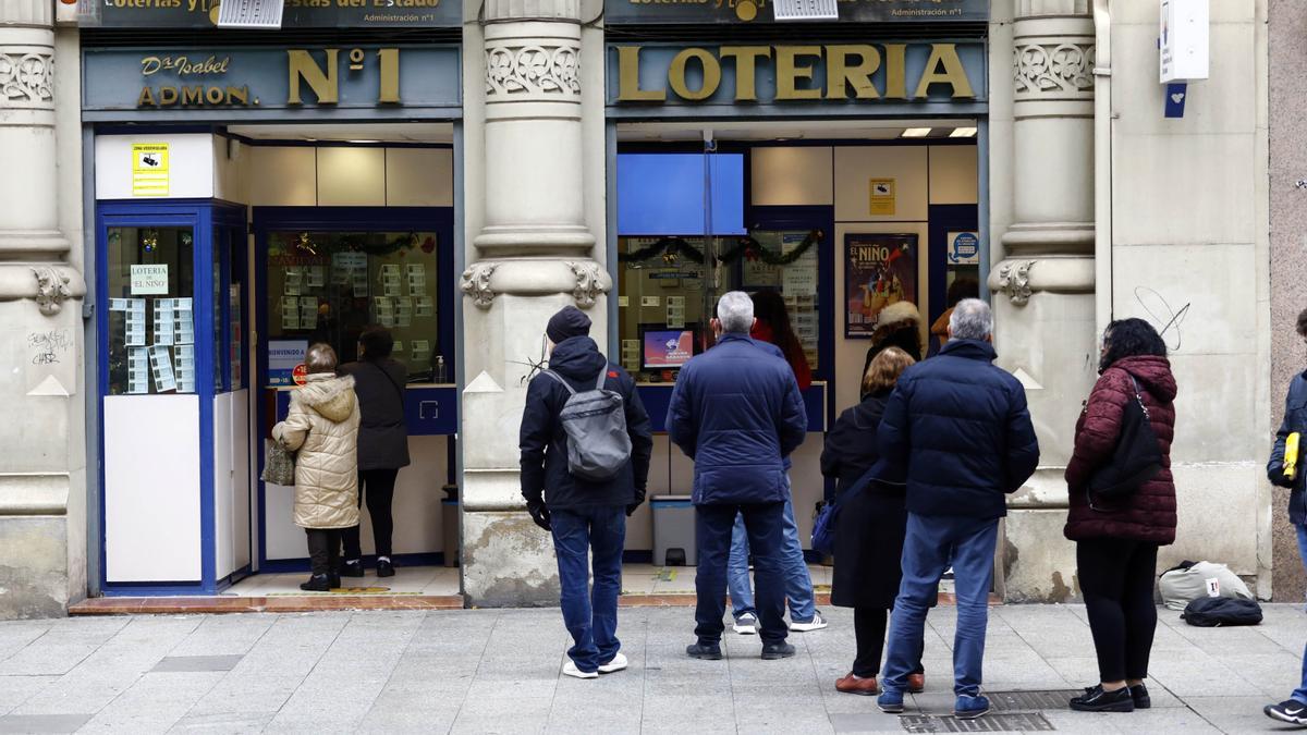 Venta de lotería en Zaragoza