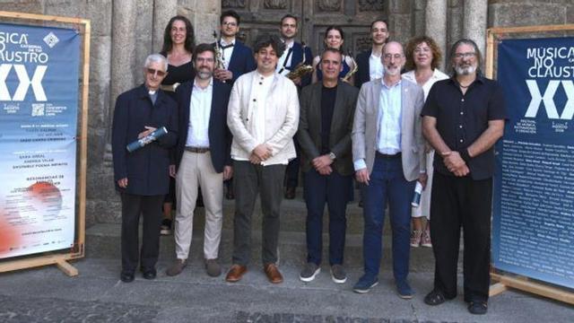 Organizadores y colaboradores, ayer, tras la presentación del festival.