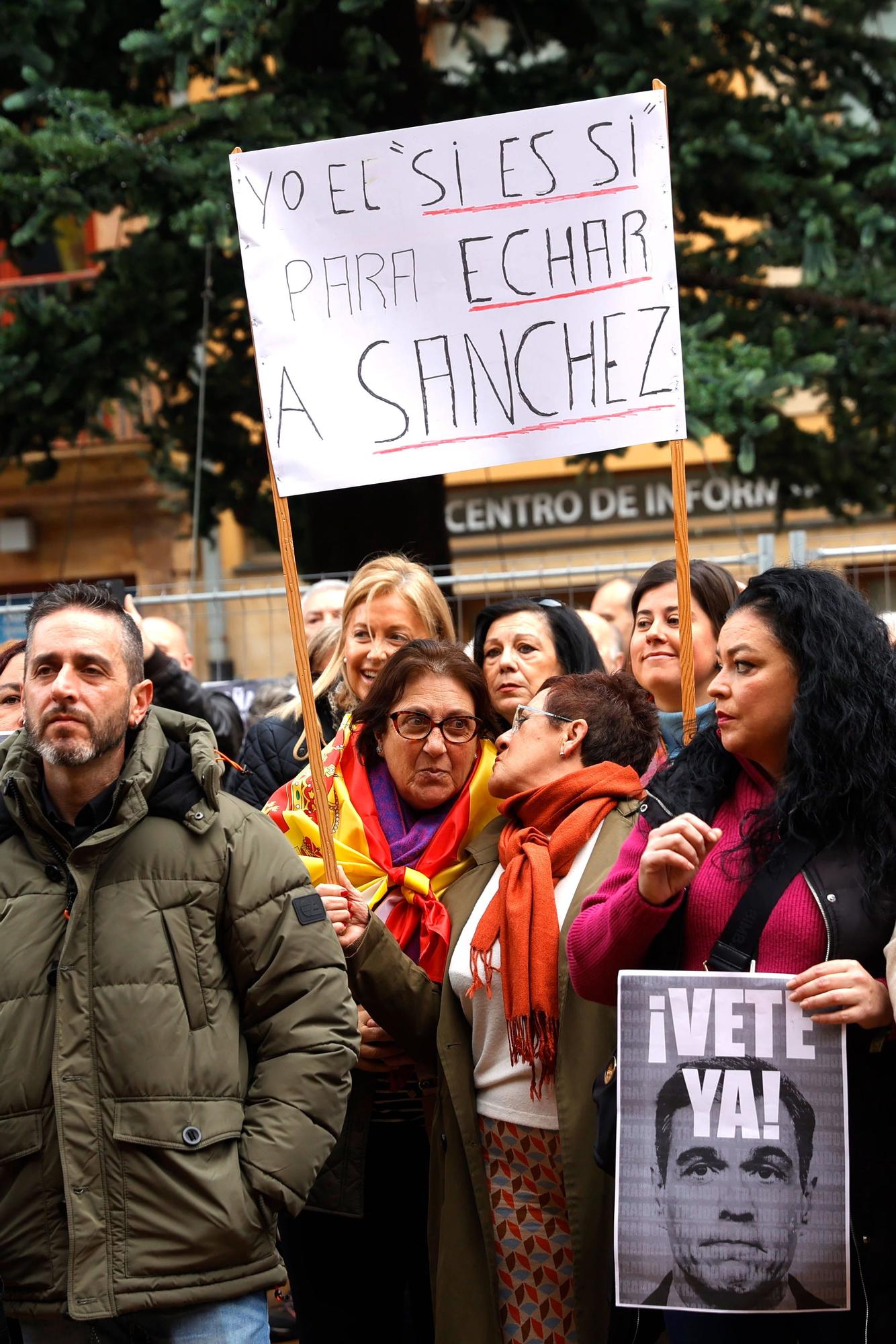 EN IMÁGENES: Vox exige elecciones generales al grito de "Sánchez vete ya" en la plaza del Ayuntamiento de Oviedo