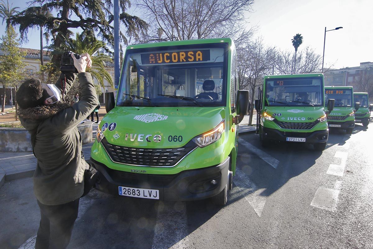 Los nuevos microbuses a gas de Aucorsa para el casco histórico y Alcolea