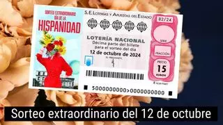 Los premios del sorteo extraordinario del 12 de octubre, Dia de la Hispanidad 2024, de la Lotería Nacional