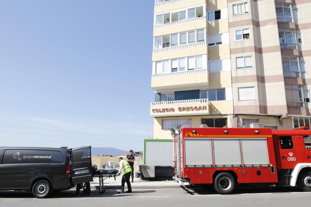 Incendio en la avenida del aeropuerto