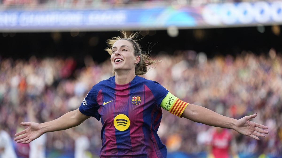 La cita puntual de Alexia con el gol en el Camp Nou... ¡y su celebración icónica!