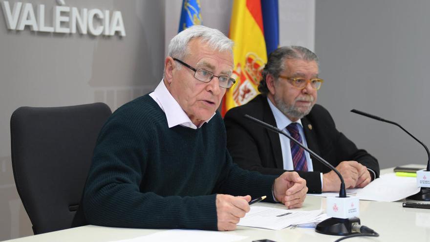 El alcalde Joan Ribó y el concejal de Hacienda, Ramón Vilar.