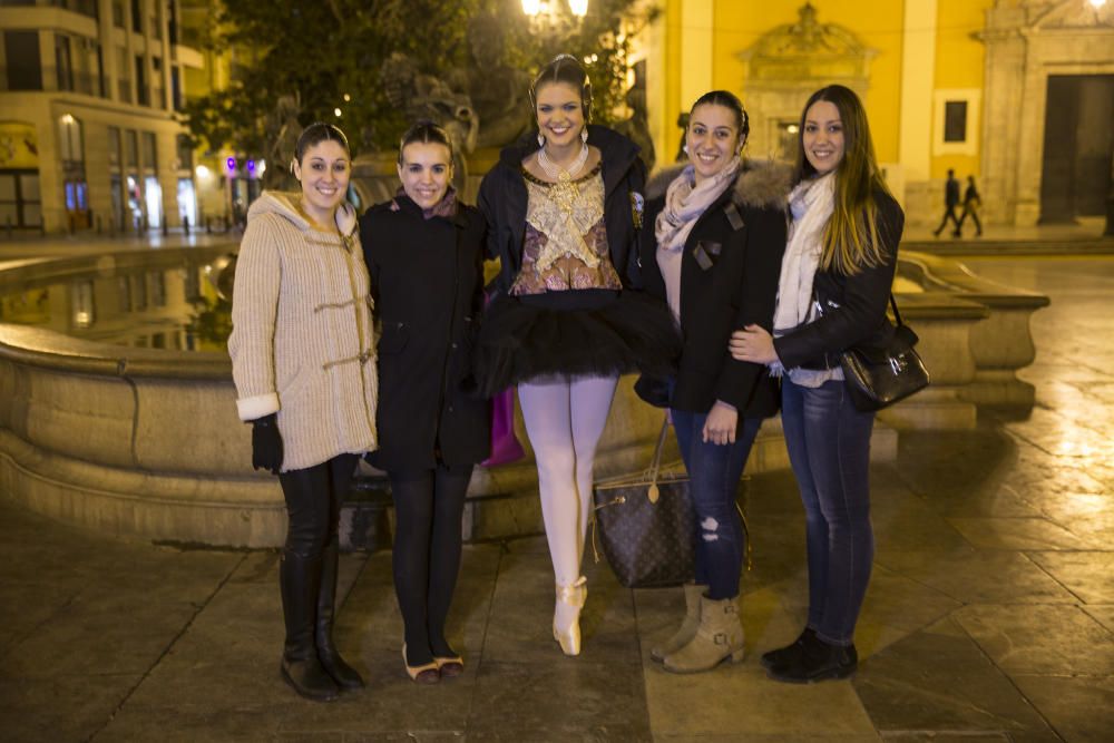 Andrea Frasquet haciendo puntas en mitad de la noche