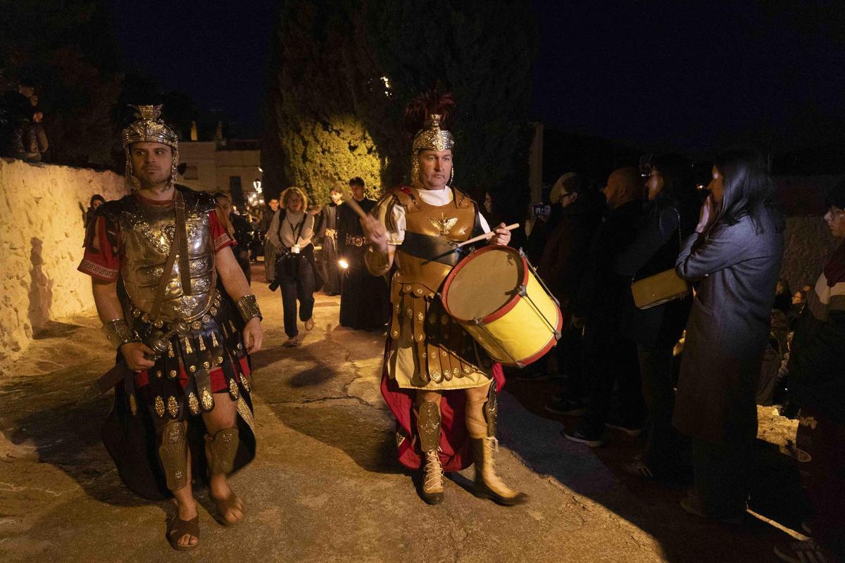 Los momentos más destacados del Viacrucis de la Semana Santa de Sagunt