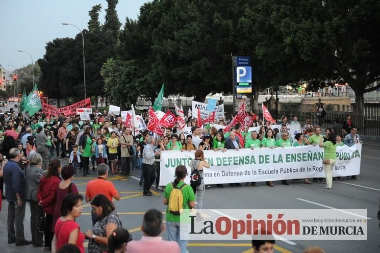 Manifestación contra la LOMCE en Murcia