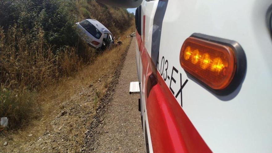 Una mujer herida en un accidente de tráfico en Fregenal de la Sierra