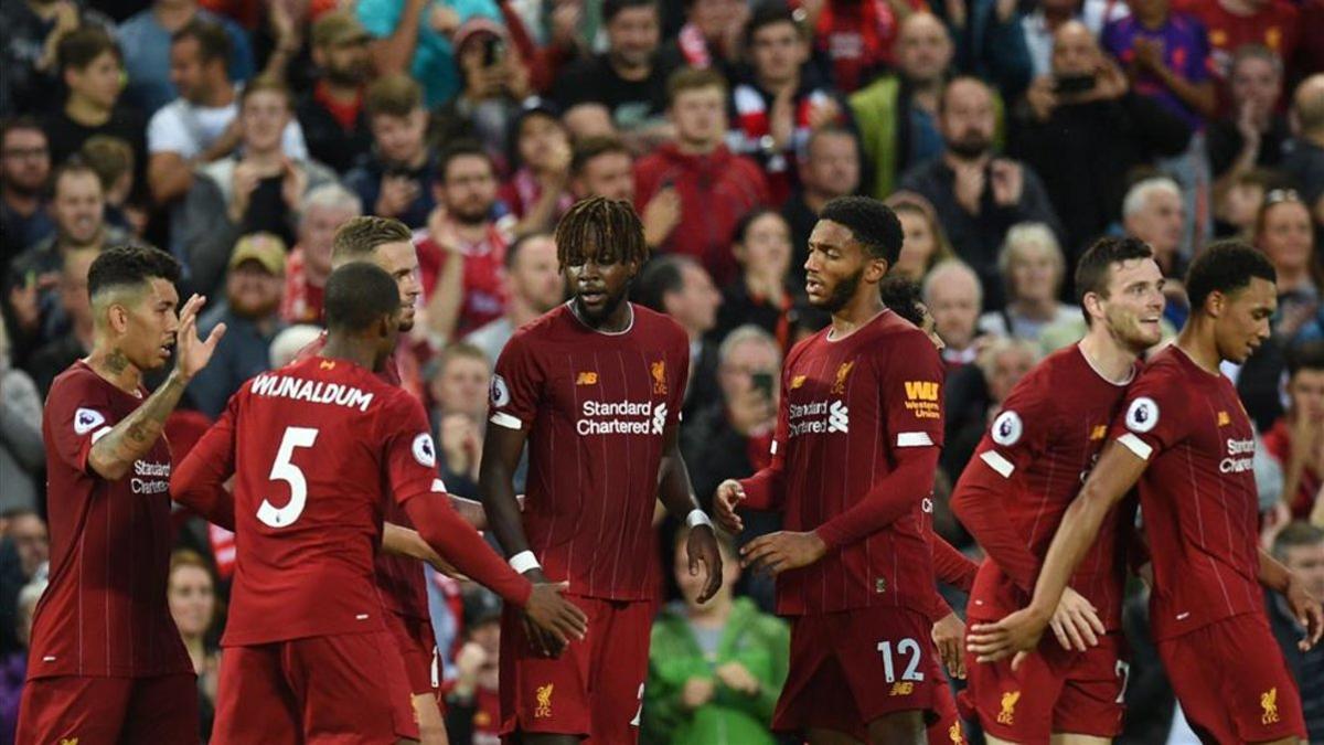 Los jugadores del Liverpool empezaron a lo grande