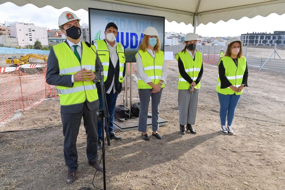 Construcción del último edificio del Área de Regeneración y Renovación Urbana (ARRU) de Tamaraceite