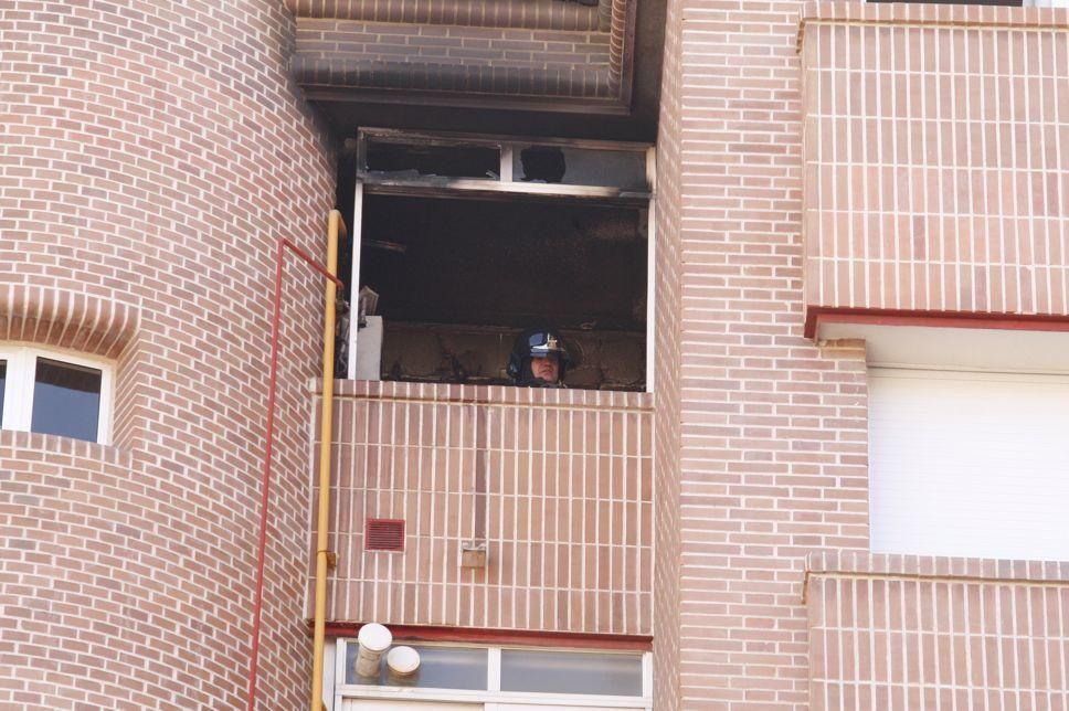 Incendio en una casa en San Antón