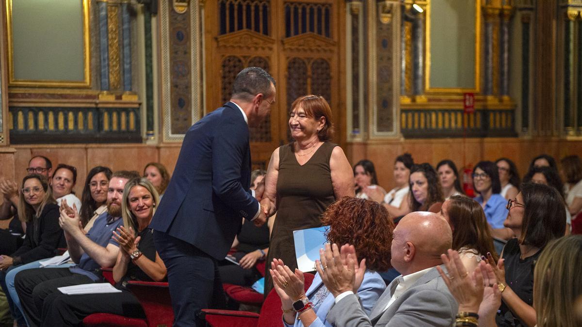 Mompó, durante la jornada de teleasistencia.