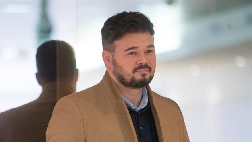 El portavoz de ERC en el Congreso, Gabriel Rufián.