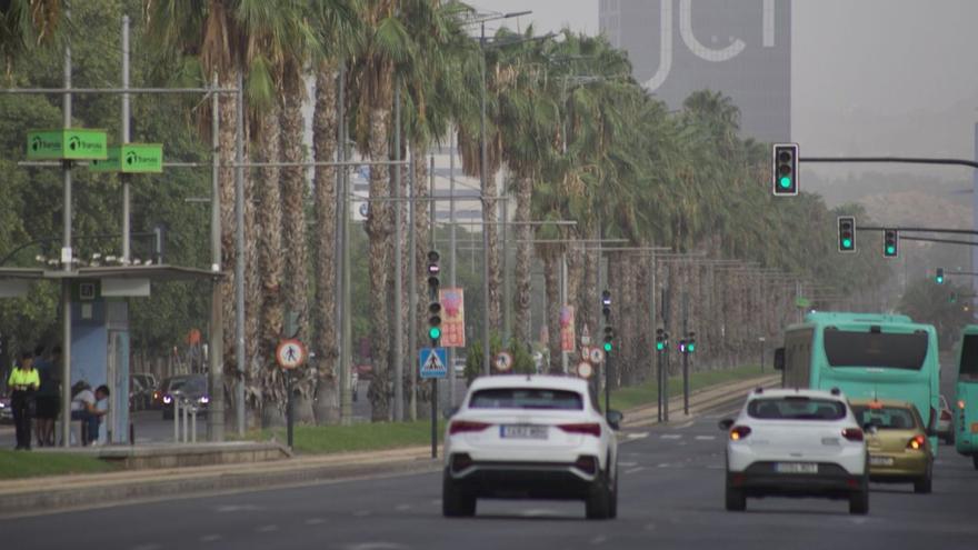 La ciudad de Murcia cubierta por una densa niebla