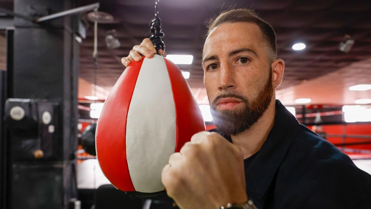 Sandor Martín en la inauguración en Madrid de la sede de operaciones del Consejo Mundial de Boxeo en Europa
