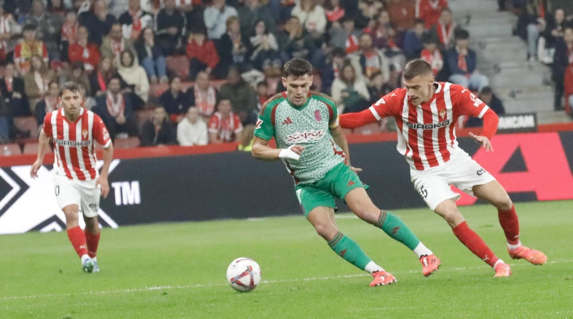 Así fue el partido Sporting-Granada, en imágenes