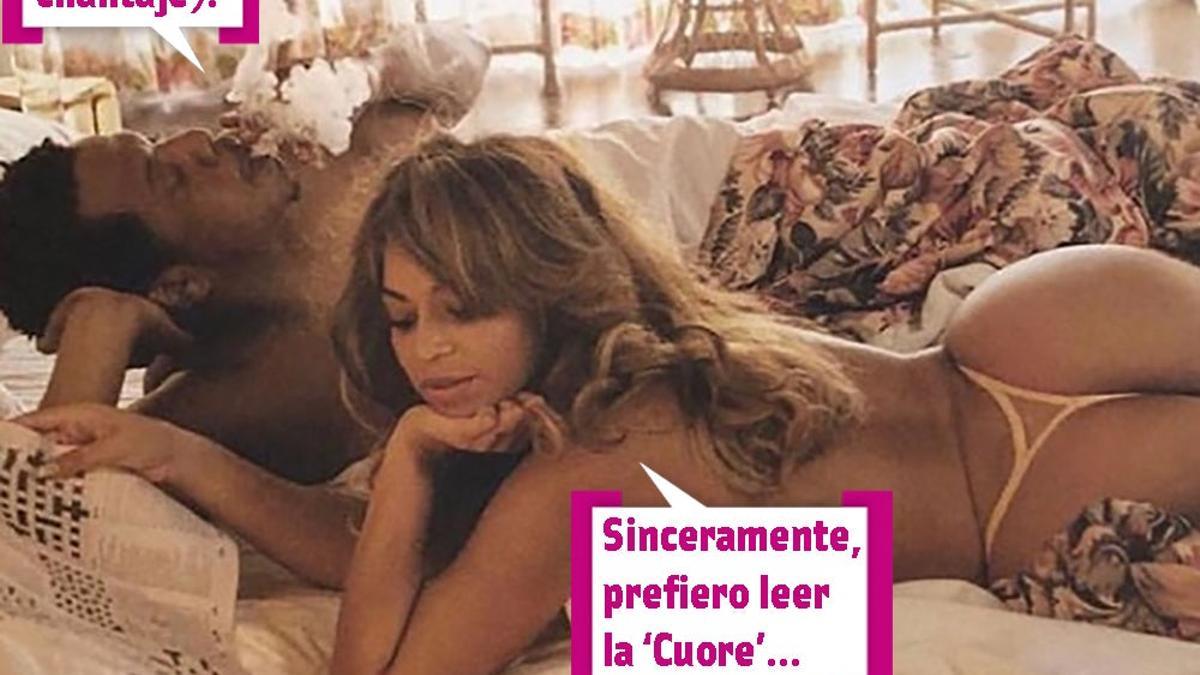 Beyoncé y Jay Z en la cama, en una ¿tarde tonta?