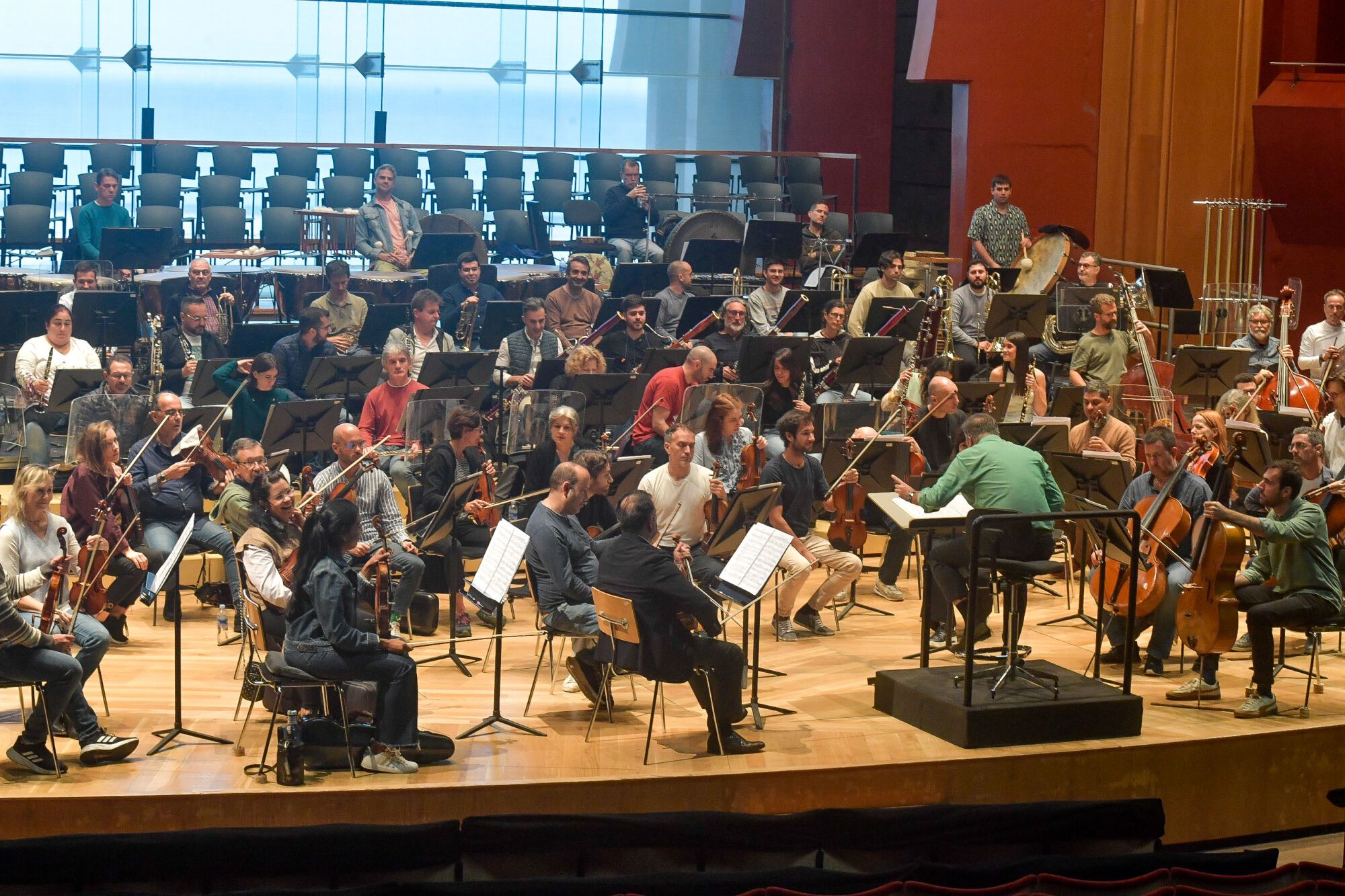 Ensayo y presentación del concierto de la Orquesta Filarmónica de Gran Canaria en el 41º FIMC