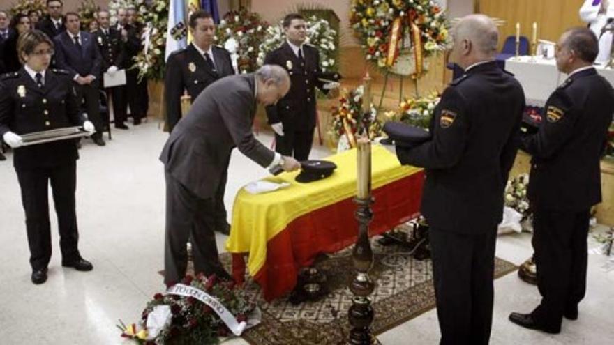 Funeral en A Coruña por el policía fallecido