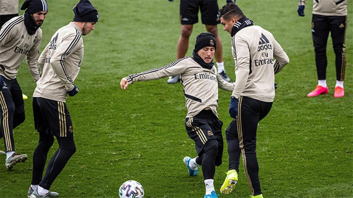 Sin Ramos ni Odriozola en el último entreno antes de la Copa del Rey