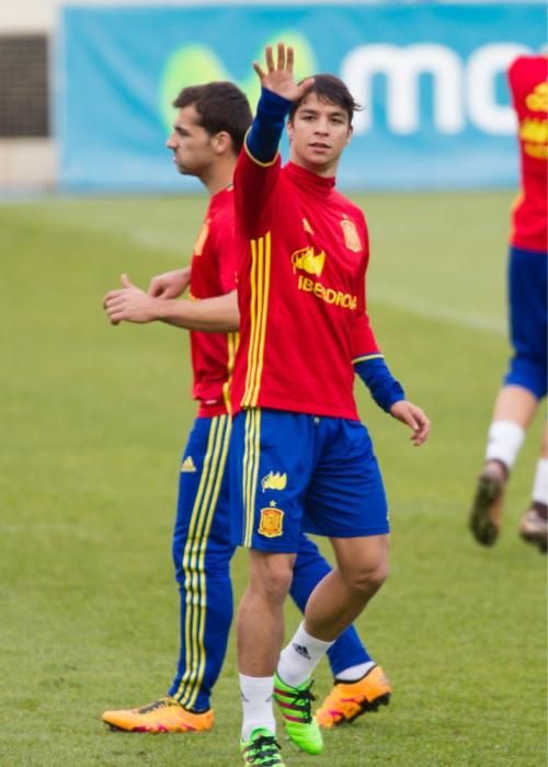 Entrenamiento de la Selección Sub-21 en Murcia