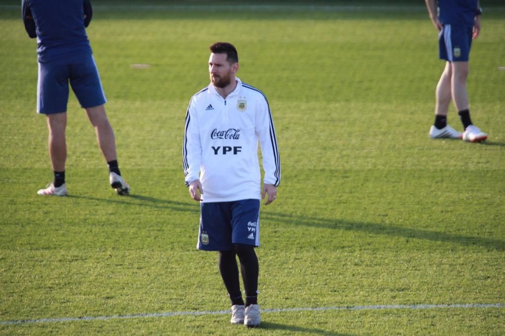 Segundo entrenamiento de la Argentina de Messi en Son Bibiloni