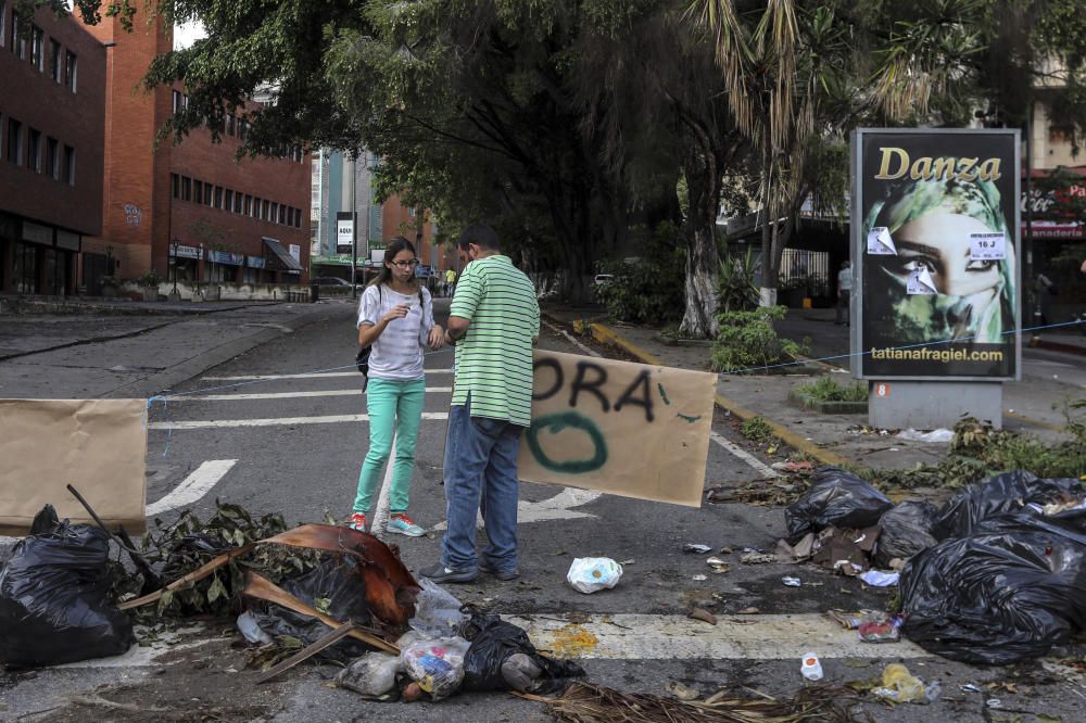 Jornada de protestas en Caracas