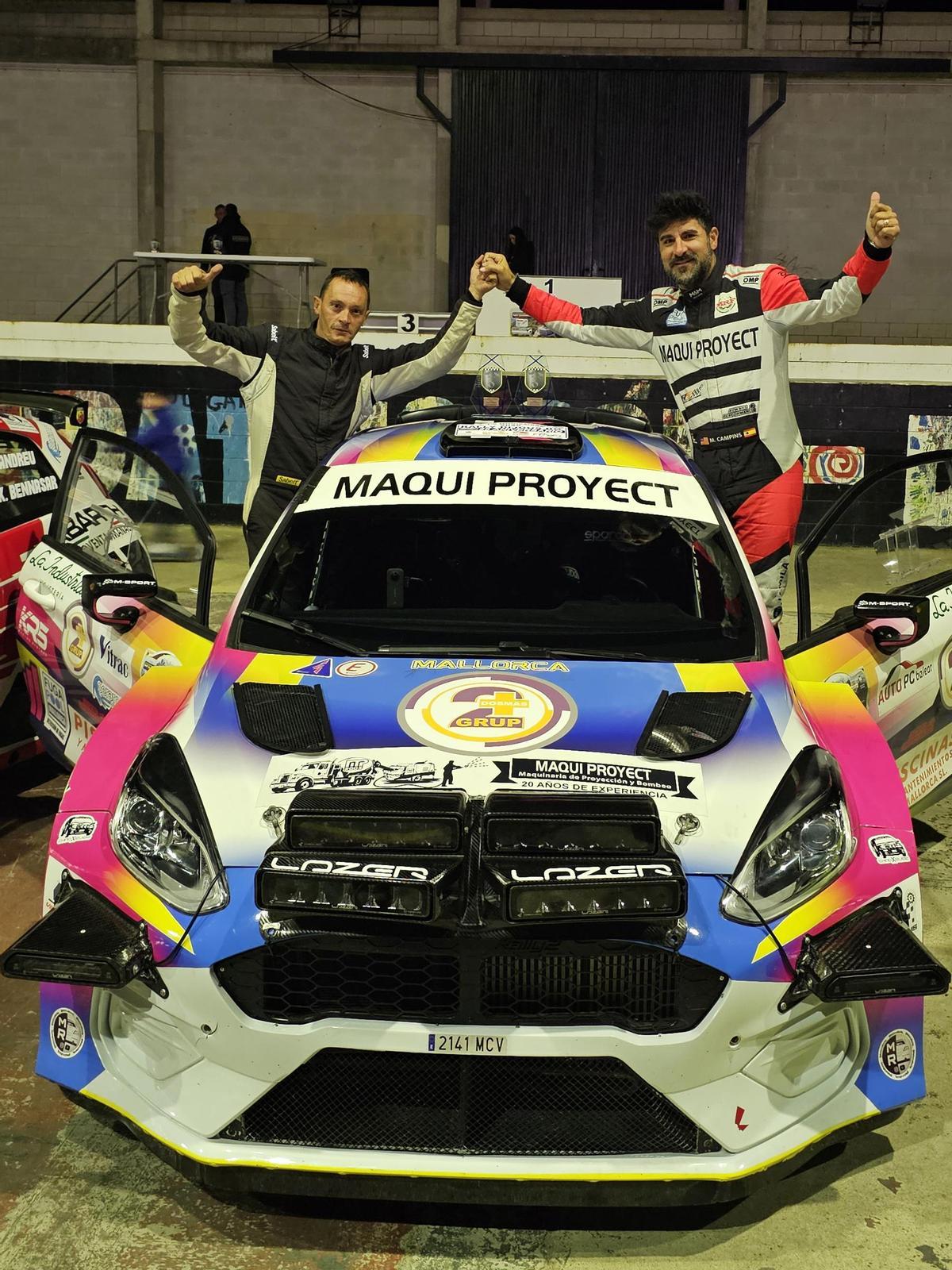 Campins-Torres, la pareja más rápida del Rallysprint Sant Salvador.