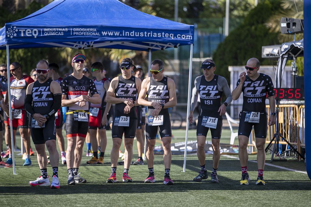 Duatlón en el campo de fútbol de Archena