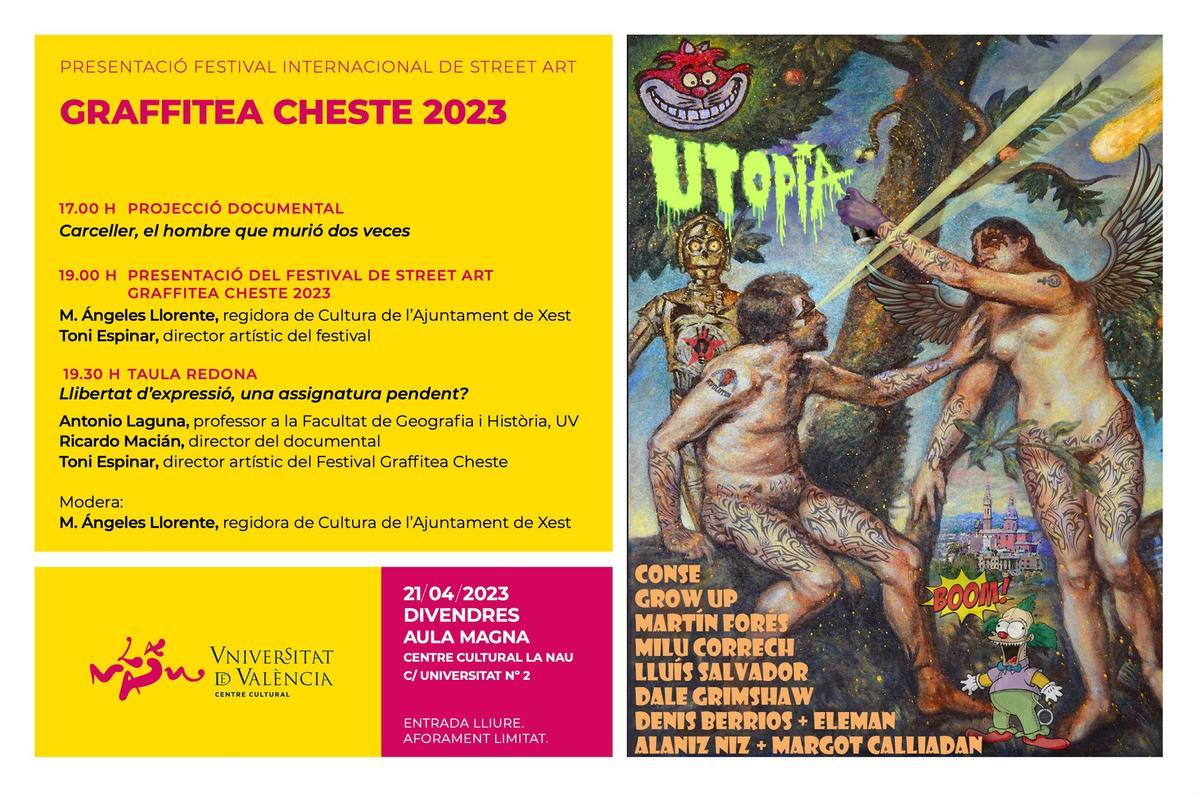 Cartel de presentación de Graffitea Cheste 2023